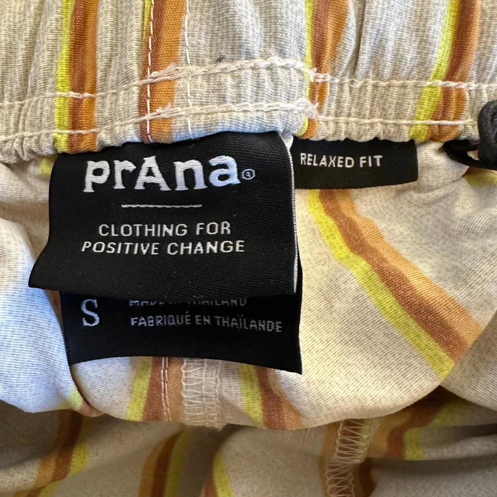 Prana Indio Heritage Shorts Mens Small Yarrow Striped Relaxed Fit 4in Inseam NWT - Picture 9 of 11